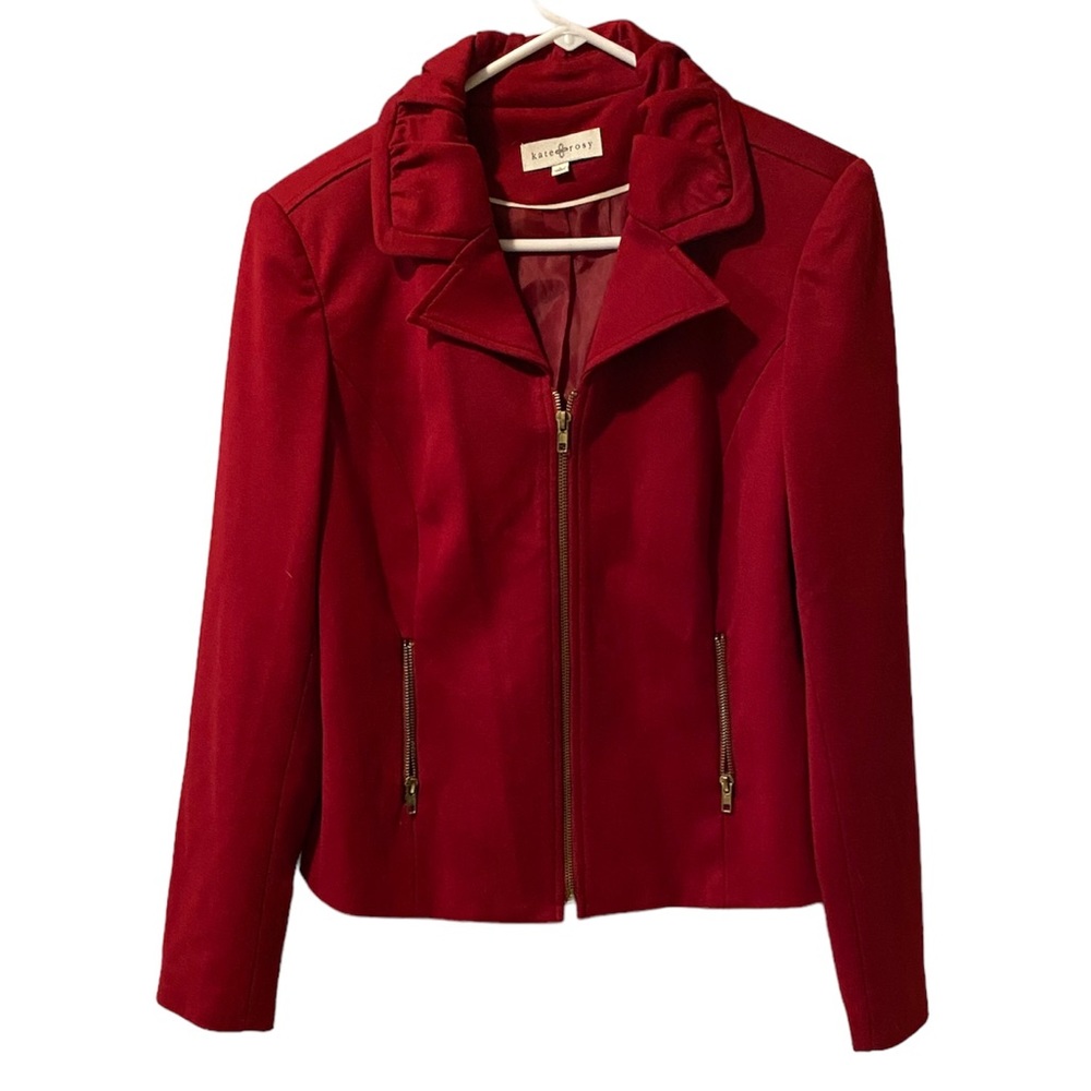 Kate & Rosy Red Jacket zipper up size L